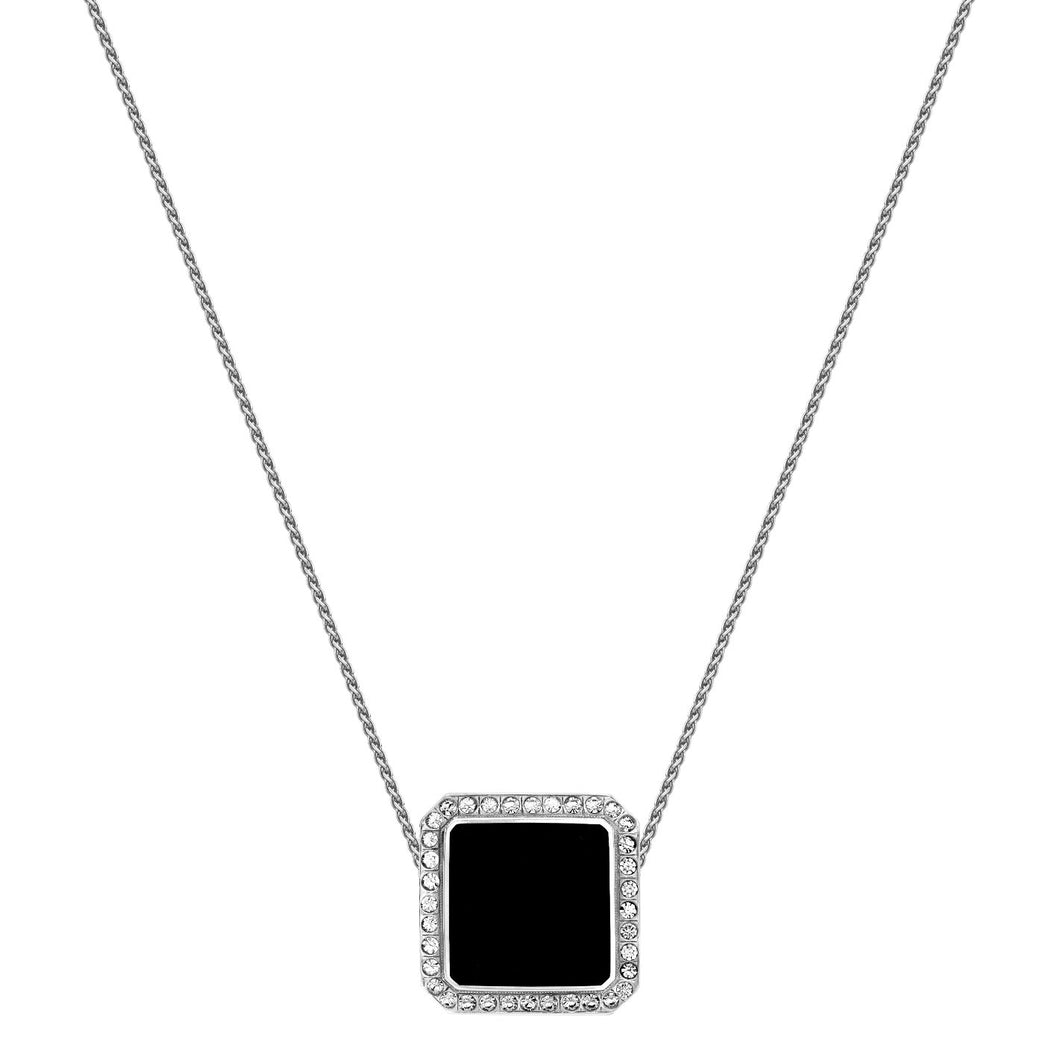 Timeless Classics Art Deco Sterling Silver Square Pendant