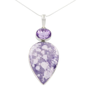 Amethyst and Tiffany Stone Pendant