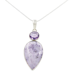 Amethyst and Tiffany Stone Pendant