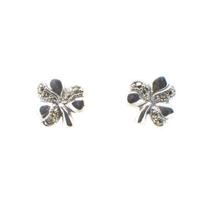 Earrings Marcasite Shamrock