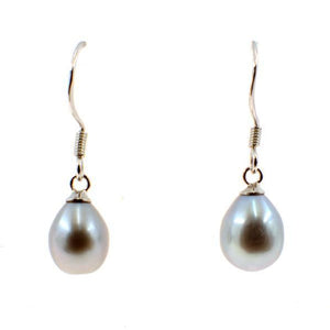 Earrings Grey Pearl