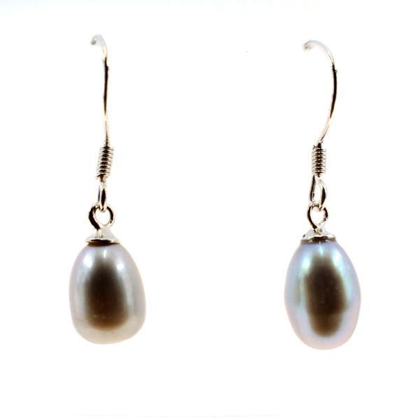 Earrings Grey Pearl