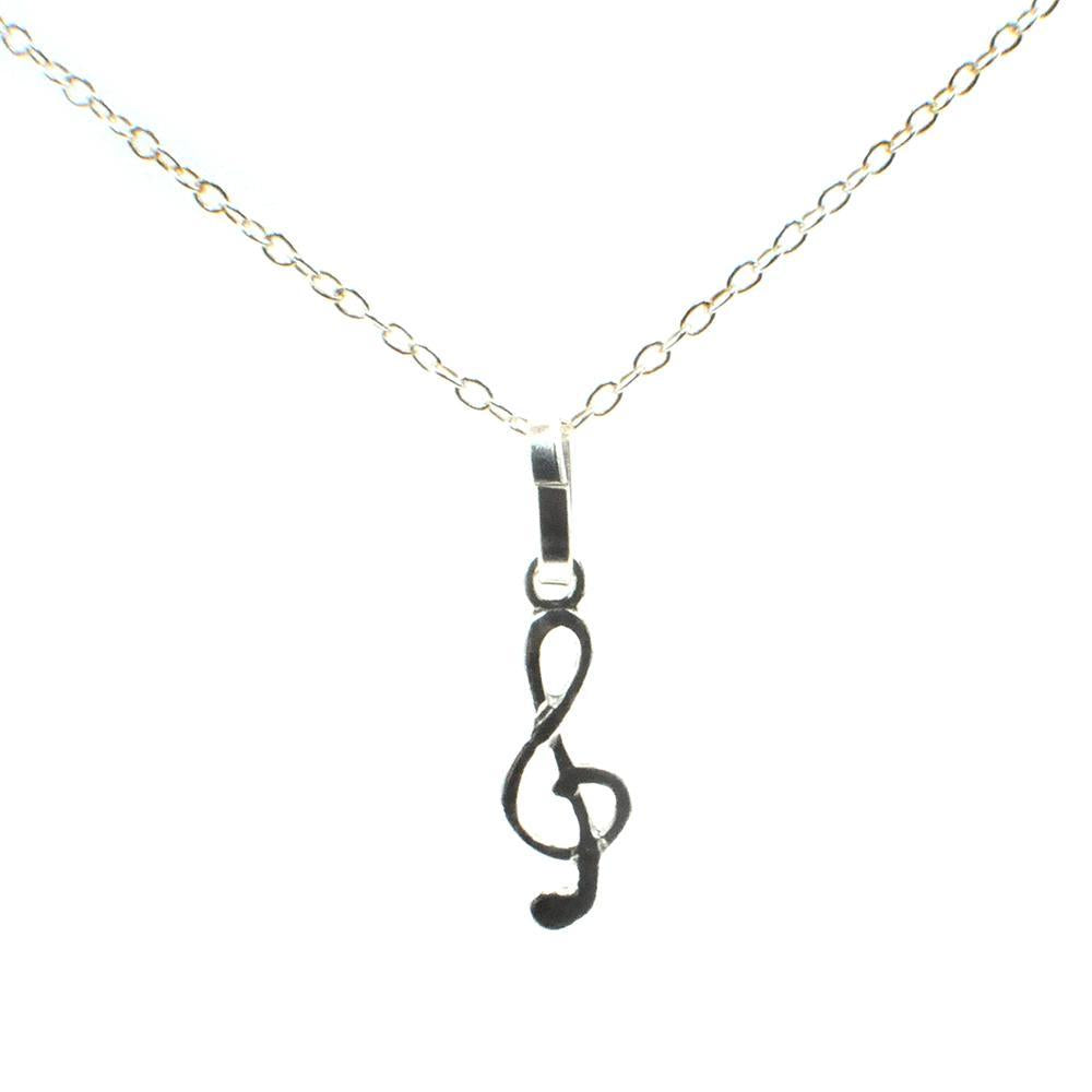 Pendant Plain Silver *Music Note*