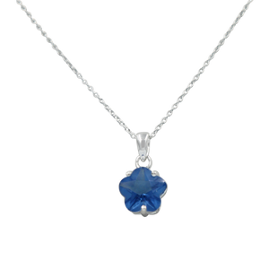 Star shape pendant Blue Topaz Zirconia