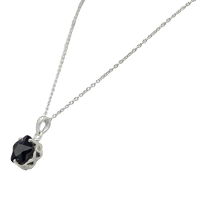 Star shape pendant Black Onyx  Zirconia